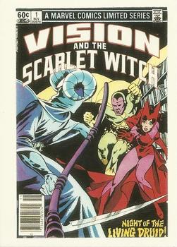 Marvel 1st Covers II - 1991 - 009 - Vision and The Scarlet Witch (Limited Series) Vintage Trading Card Singles Comic Images   
