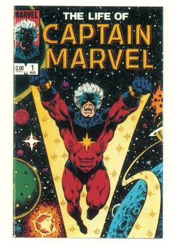 Marvel 1st Covers II - 1991 - 029 - The Life of Captain Marvel Vintage Trading Card Singles Comic Images   