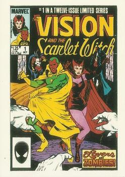 Marvel 1st Covers II - 1991 - 032 - The Vision and The Scarlet Witch (Limited Series) Vintage Trading Card Singles Comic Images   