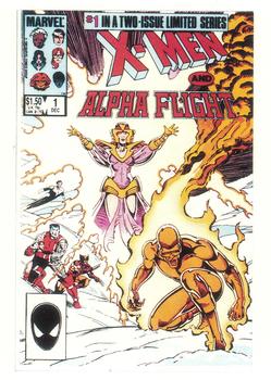 Marvel 1st Covers II - 1991 - 035 - X-Men and Alpha Flight (Limited Series) Vintage Trading Card Singles Comic Images   
