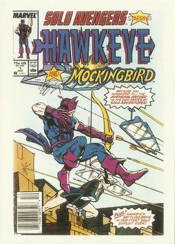 Marvel 1st Covers II - 1991 - 047 - Solo Adventures Starring Hawkeye and Mockingbird Vintage Trading Card Singles Comic Images   