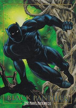 Marvel Masterpieces - 1992 - 004 - Black Panther Vintage Trading Card Singles Skybox   