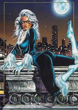 Marvel Masterpieces - 1992 - 005 - Black Cat Vintage Trading Card Singles Skybox