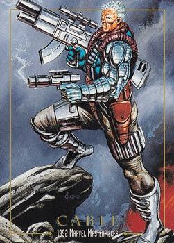 Marvel Masterpieces - 1992 - 018 - Cable Vintage Trading Card Singles Skybox
