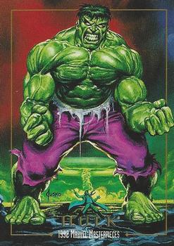 Marvel Masterpieces - 1992 - 032 - Hulk Vintage Trading Card Singles Skybox   