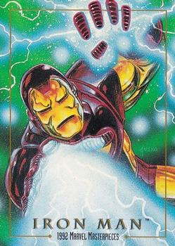 Marvel Masterpieces - 1992 - 038 - Iron Man Vintage Trading Card Singles Skybox   