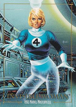 Marvel Masterpieces - 1992 - 039 - Invisible Woman Vintage Trading Card Singles Skybox   
