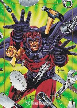 Marvel Masterpieces - 1992 - 049 - Magneto Vintage Trading Card Singles Skybox