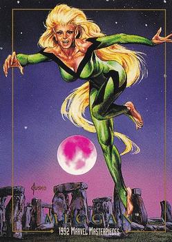 Marvel Masterpieces - 1992 - 055 - Meggan Vintage Trading Card Singles Skybox   