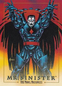 Marvel Masterpieces - 1992 - 058 - Mr. Sinister Vintage Trading Card Singles Skybox   