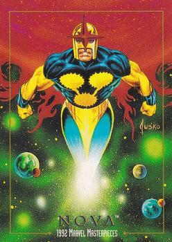 Marvel Masterpieces - 1992 - 068 - Nova Vintage Trading Card Singles Skybox   