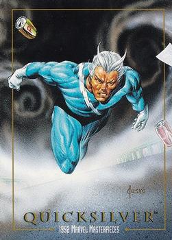 Marvel Masterpieces - 1992 - 071 - Quicksilver Vintage Trading Card Singles Skybox   