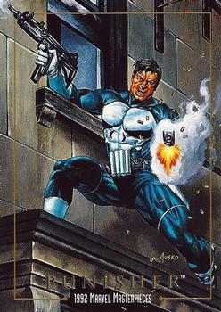 Marvel Masterpieces - 1992 - 073 - Punisher Vintage Trading Card Singles Skybox