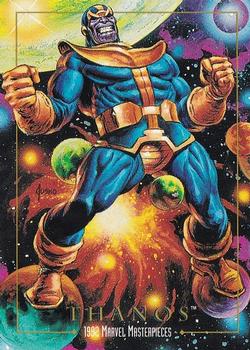 Marvel Masterpieces - 1992 - 083 - Thanos Vintage Trading Card Singles Skybox   