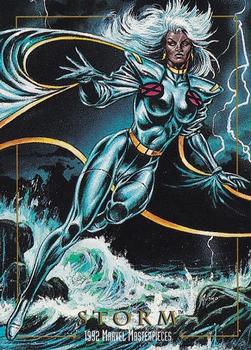 Marvel Masterpieces - 1992 - 086 - Storm Vintage Trading Card Singles Skybox   
