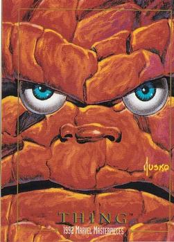 Marvel Masterpieces - 1992 - 091 - Thing Vintage Trading Card Singles Skybox