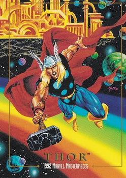 Marvel Masterpieces - 1992 - 092 - Thor Vintage Trading Card Singles Skybox   