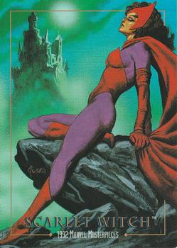 Marvel Masterpieces - 1992 - Lost Marvel - LM-01   - Scarlet Witch Vintage Trading Card Singles Skybox   