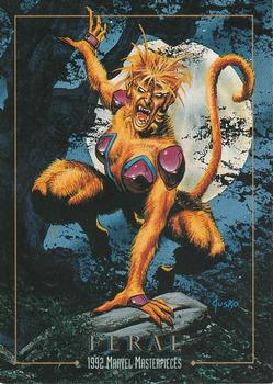 Marvel Masterpieces - 1992 - Lost Marvel - LM-02   - Feral Vintage Trading Card Singles Skybox   