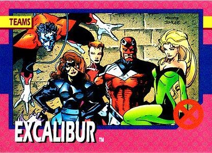 Marvel X-Men 1992 - 075 -  Excalibur Vintage Trading Card Singles Impel   