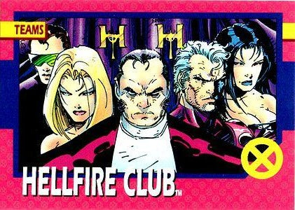 Marvel X-Men 1992 - 076 -  Hellfire Club Vintage Trading Card Singles Impel   
