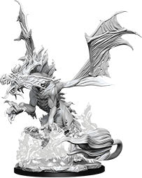 Pathfinder Deep Cuts Unpainted Miniatures: W12 Nightmare Dragon Miniatures WizKids   