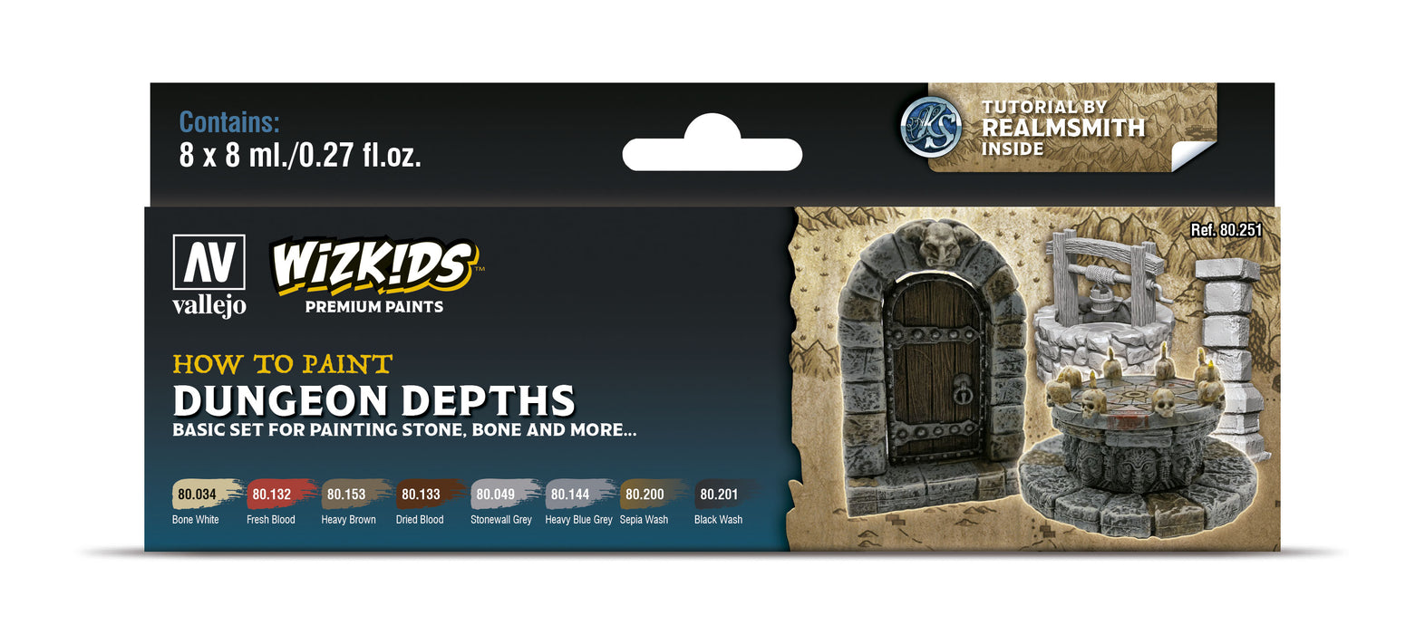 WizKids Premium Paints: Dungeon Depths Paint ACRYLICOS VALLEJO, S.L.   