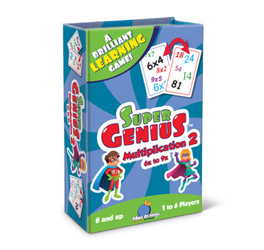 Super Genius Multiplication 2 Board Games BLUE ORANGE USA   
