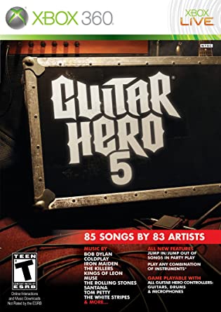 Guitar Hero 5 - Xbox 360 - Complete Video Games Microsoft   