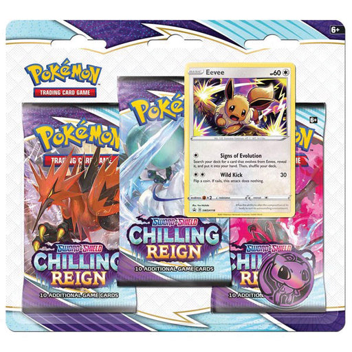 Pokemon TCG: Sword & Shield - Chilling Reign Three Booster Pack CCG POKEMON COMPANY INTERNATIONAL   