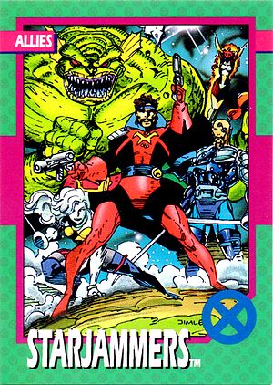 Marvel X-Men 1992 - 086 -  Starjammers Vintage Trading Card Singles Impel   