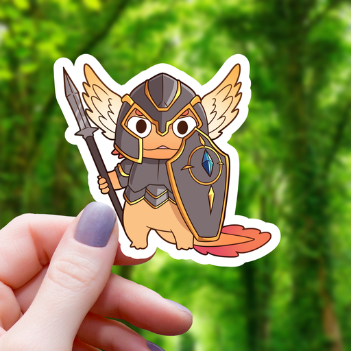 Axolotl Paladin RPG Class Inspired Sticker - 3" Gift Mimic Gaming Co   
