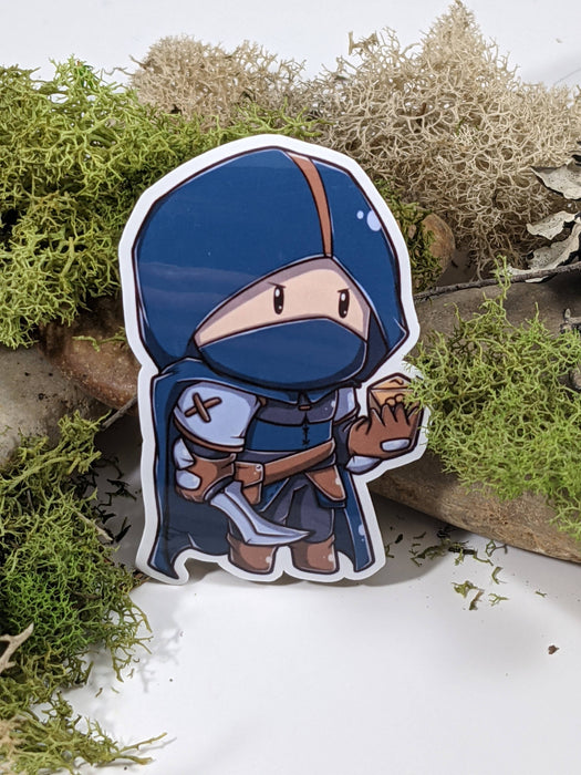 Chibi Rogue Hit Dice RPG Class Sticker - 2.5" Gift Mimic Gaming Co   