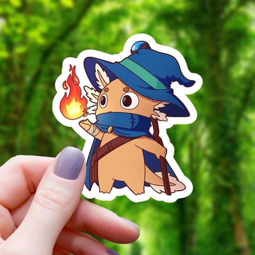 Axolotl Wizard RPG Inspired Class Sticker - 3" Gift Mimic Gaming Co   