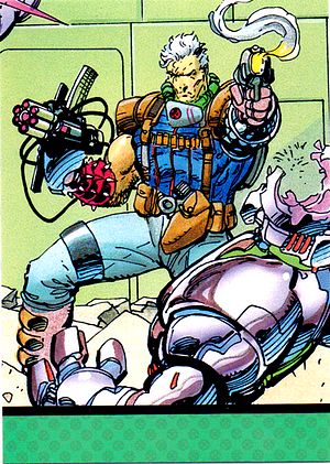 Marvel X-Men 1992 - 098 -  Cable Vintage Trading Card Singles Impel