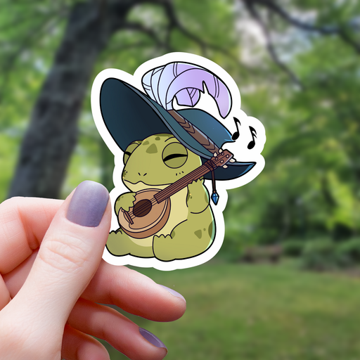 Frog Bard RPG Class Inspired Sticker - 3" Gift Mimic Gaming Co   