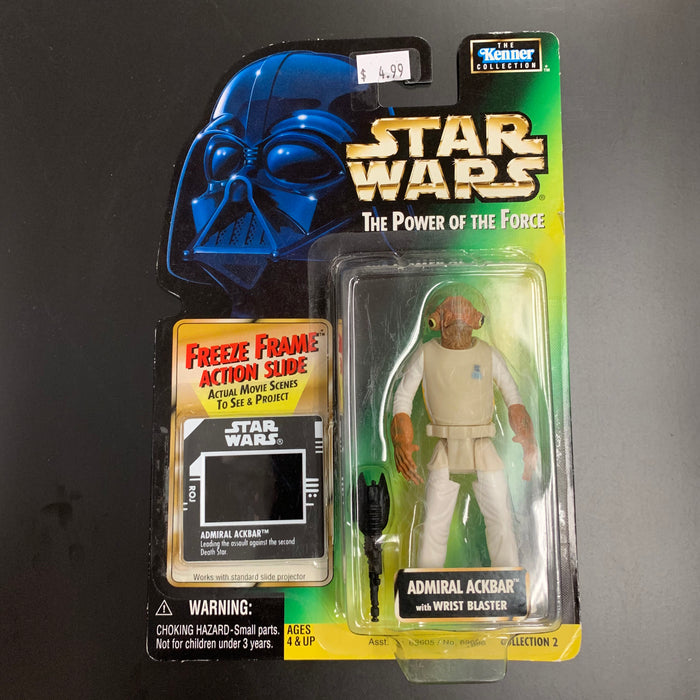 Star Wars - Power of the Force - Admiral Ackbar - with Wrist Blaster Vintage Toy Heroic Goods and Games   