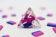 Bisexual Flag RPG Dice Set Accessories Foam Brain   
