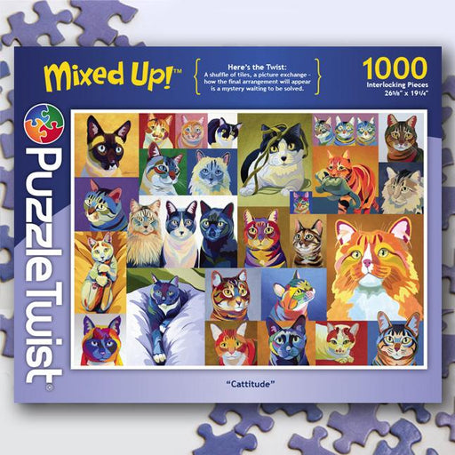 Cattitude - 1,000 Pieces Puzzles Heroic Goods and Games   