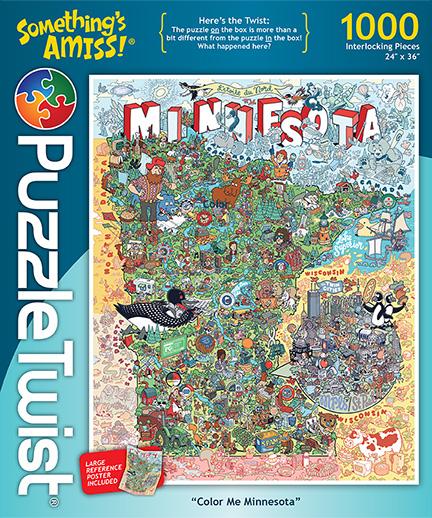 Color Me Minnesota - 1,000 Pieces Puzzles Heroic Goods and Games   