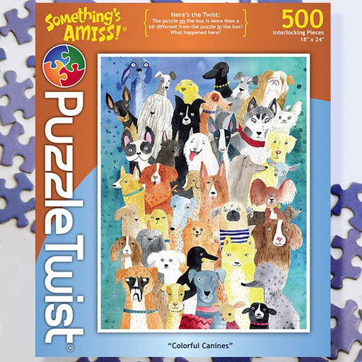 Colorful Canines - 500 Pieces Puzzles Heroic Goods and Games   