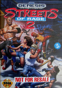Streets of Rage 2 - Not For Resale - Genesis - Complete Video Games Sega   