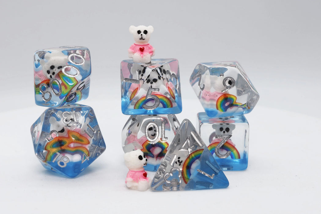 Rainbow & Teddy RPG Dice Set Accessories Foam Brain   