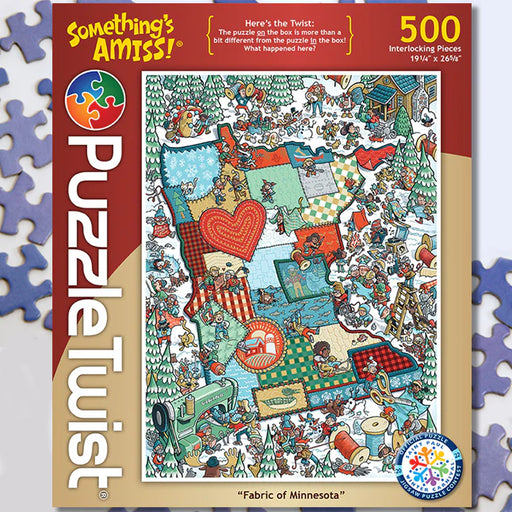 Fabric of Minnesota - 500 Pieces Puzzles Puzzletwist   