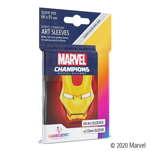 Gamegenic Marvel Champions Art Sleeves - Iron Man Gamegenic Marvel Champions Art Sleeves - Iron Man