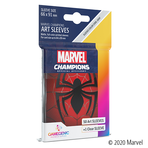 Gamegenic Marvel Champions Art Sleeves - Spider-Man Accessories ASMODEE NORTH AMERICA   
