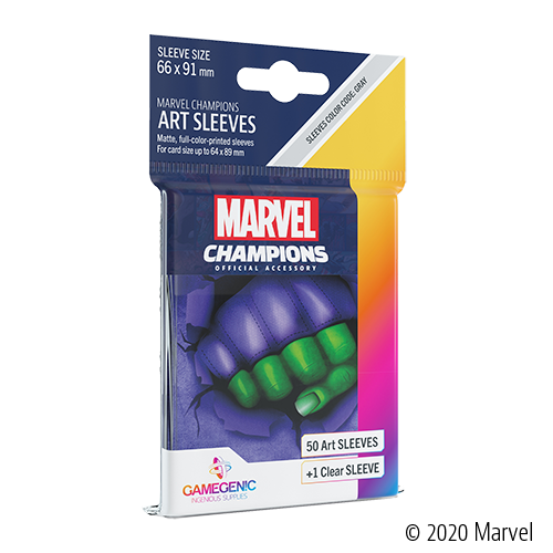 Gamegenic Marvel Champions Art Sleeves - She-Hulk Accessories ASMODEE NORTH AMERICA   