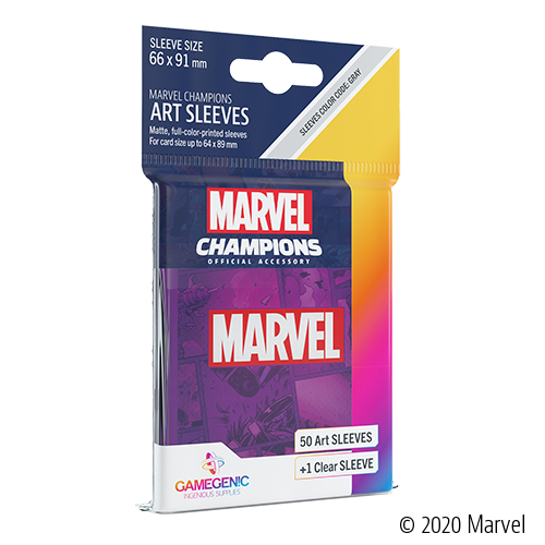 Gamegenic Marvel Champions Art Sleeves - Purple Accessories ASMODEE NORTH AMERICA   
