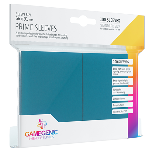 Gamegenic Prime Card Sleeves: Blue Accessories ASMODEE NORTH AMERICA   