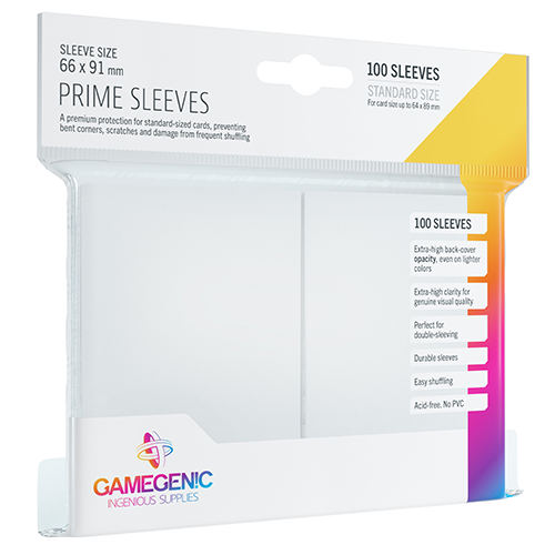 Gamegenic Prime Card Sleeves: White Accessories ASMODEE NORTH AMERICA   
